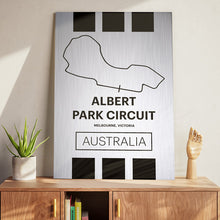Load image into Gallery viewer, Albert Park Circuit - Pista Series - Raw Metal