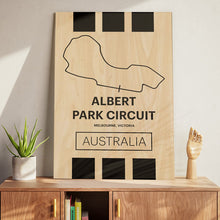 Load image into Gallery viewer, Albert Park Circuit - Pista Series - Wood