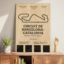Load image into Gallery viewer, Circuit de Barcelona-Catalunya - Corsa Series - Wood