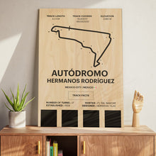 Load image into Gallery viewer, Autodromo Hermanos Rodriguez - Corsa Series - Wood