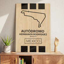 Load image into Gallery viewer, Autodromo Hermanos Rodriguez - Pista Series - Wood
