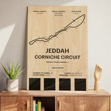 Load image into Gallery viewer, Jeddah Corniche Circuit - Corsa Series - Wood