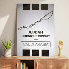 Load image into Gallery viewer, Jeddah Corniche Circuit - Pista Series - Raw Metal
