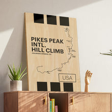 Load image into Gallery viewer, Pikes Peak Intl. Hill Climb - Pista Series - Wood