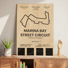 Load image into Gallery viewer, Marina Bay Street Circuit - Corsa Series - Wood
