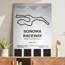 Load image into Gallery viewer, Sonoma Raceway - Corsa Series - Raw Metal