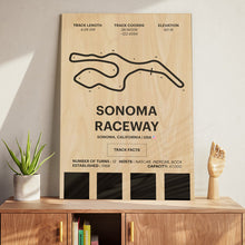 Load image into Gallery viewer, Sonoma Raceway - Corsa Series - Wood