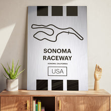 Load image into Gallery viewer, Sonoma Raceway - Pista Series - Raw Metal