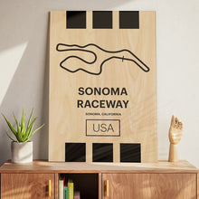 Load image into Gallery viewer, Sonoma Raceway - Pista Series - Wood