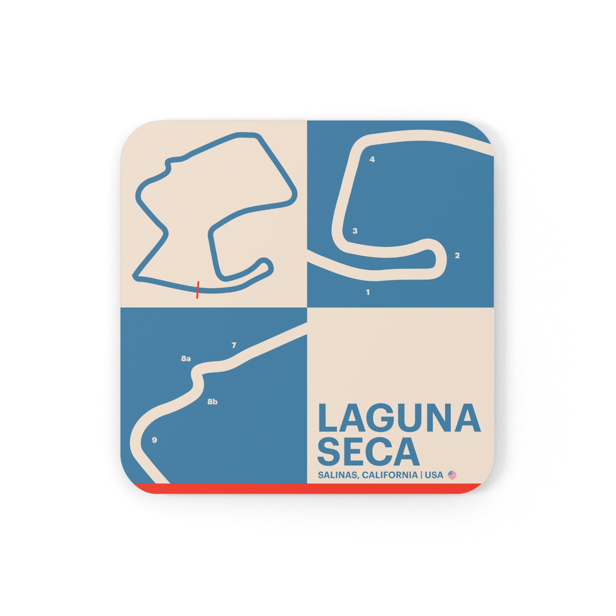 Laguna Seca - Cork Back Coaster – Standing Start