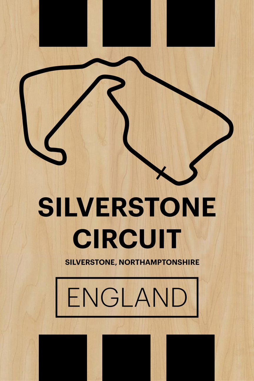 Silverstone Circuit - Pista Series - Wood