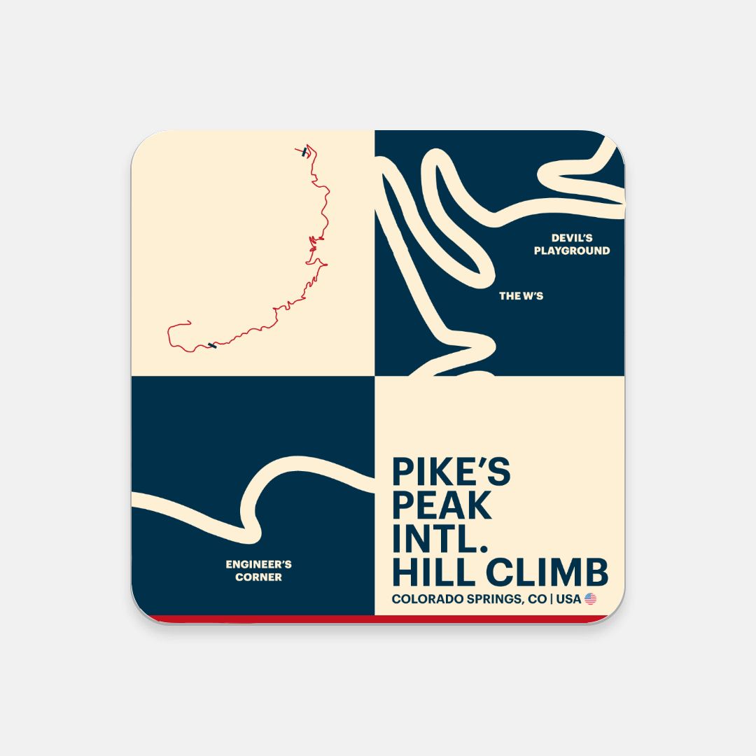 Pike's Peak Intl. Hill Climb - Cork Back Coaster