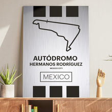 Load image into Gallery viewer, Autodromo Hermanos Rodriguez - Pista Series - Raw Metal
