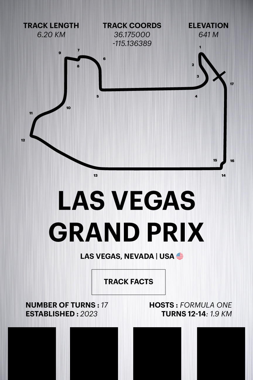 Las Vegas Grand Prix - Corsa Series - Raw Metal