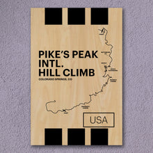 Load image into Gallery viewer, Pike&#39;s Peak Intl. Hill Climb - Pista Series - Wood
