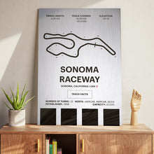 Load image into Gallery viewer, Sonoma Raceway - Corsa Series - Raw Metal
