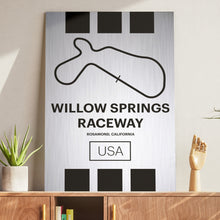 Load image into Gallery viewer, Willow Springs Raceway - Pista Series - Raw Metal
