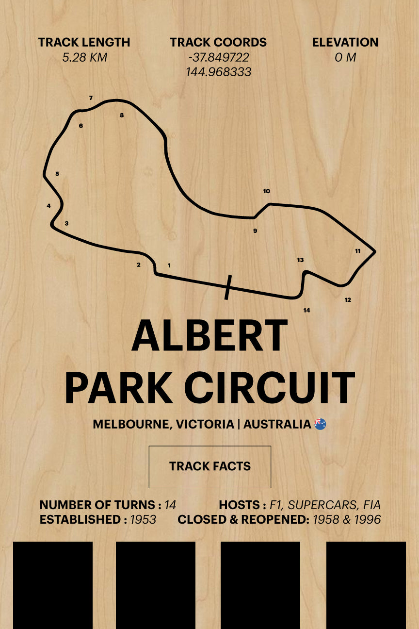 Albert Park Circuit - Corsa Series - Wood