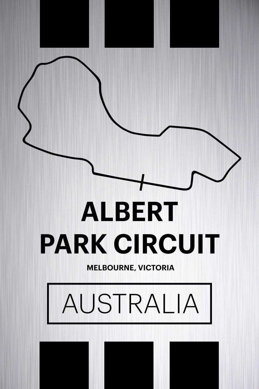 Albert Park Circuit - Pista Series - Raw Metal