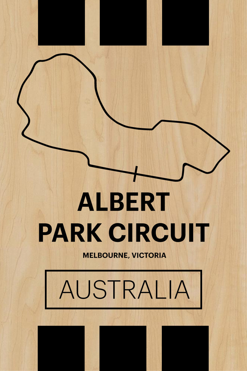 Albert Park Circuit - Pista Series - Wood