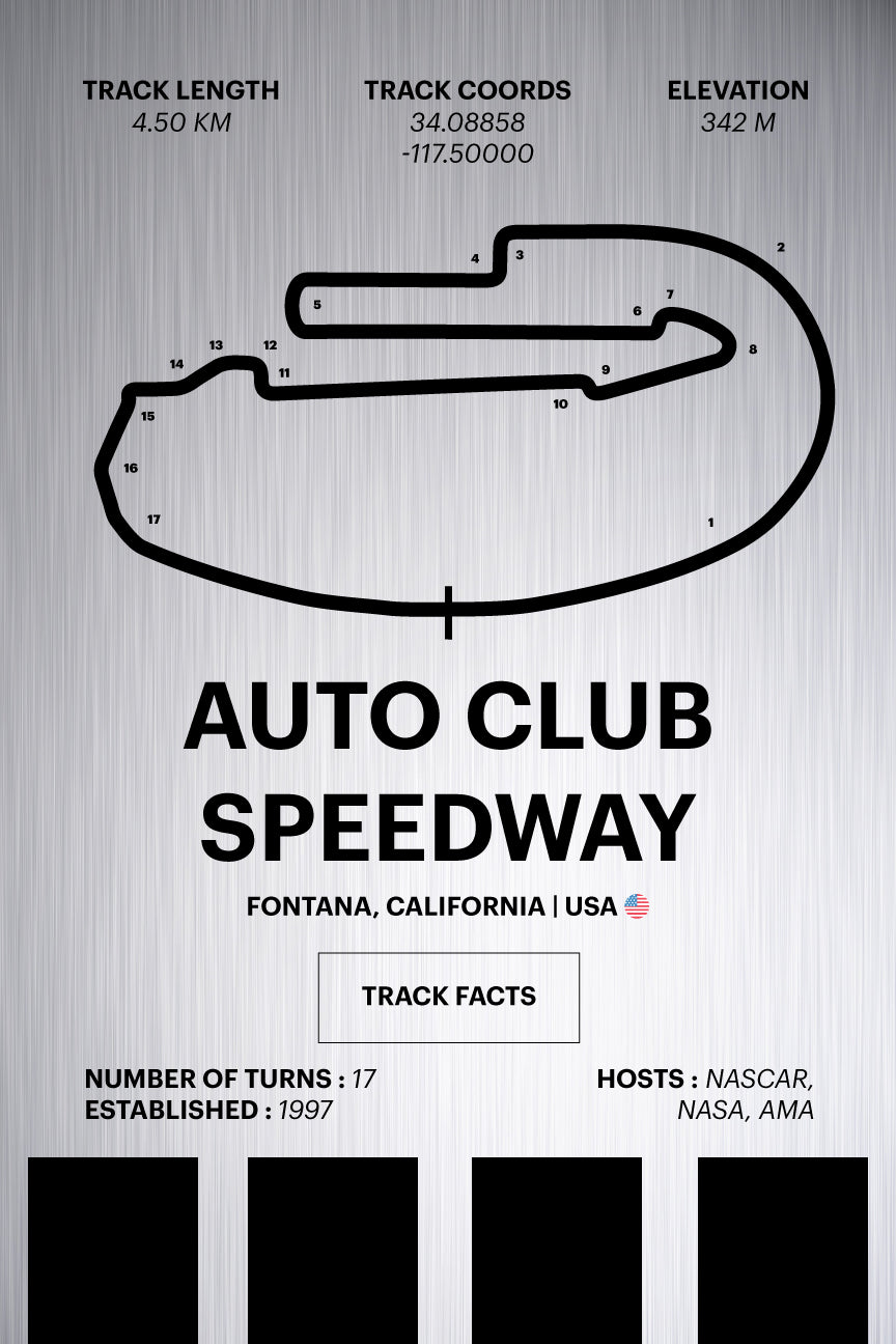 Auto Club Speedway - Corsa Series - Raw Metal