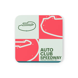 Auto Club Speedway - Cork Back Coaster