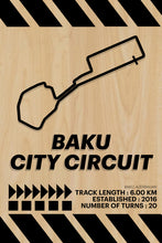 Load image into Gallery viewer, Baku City Circuit- Campione Series - Wood
