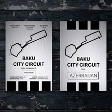 Load image into Gallery viewer, Baku City Circuit - Corsa Series - Raw Metal
