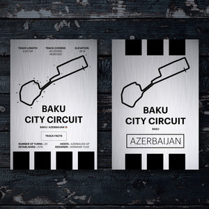 Baku City Circuit - Pista Series - Raw Metal