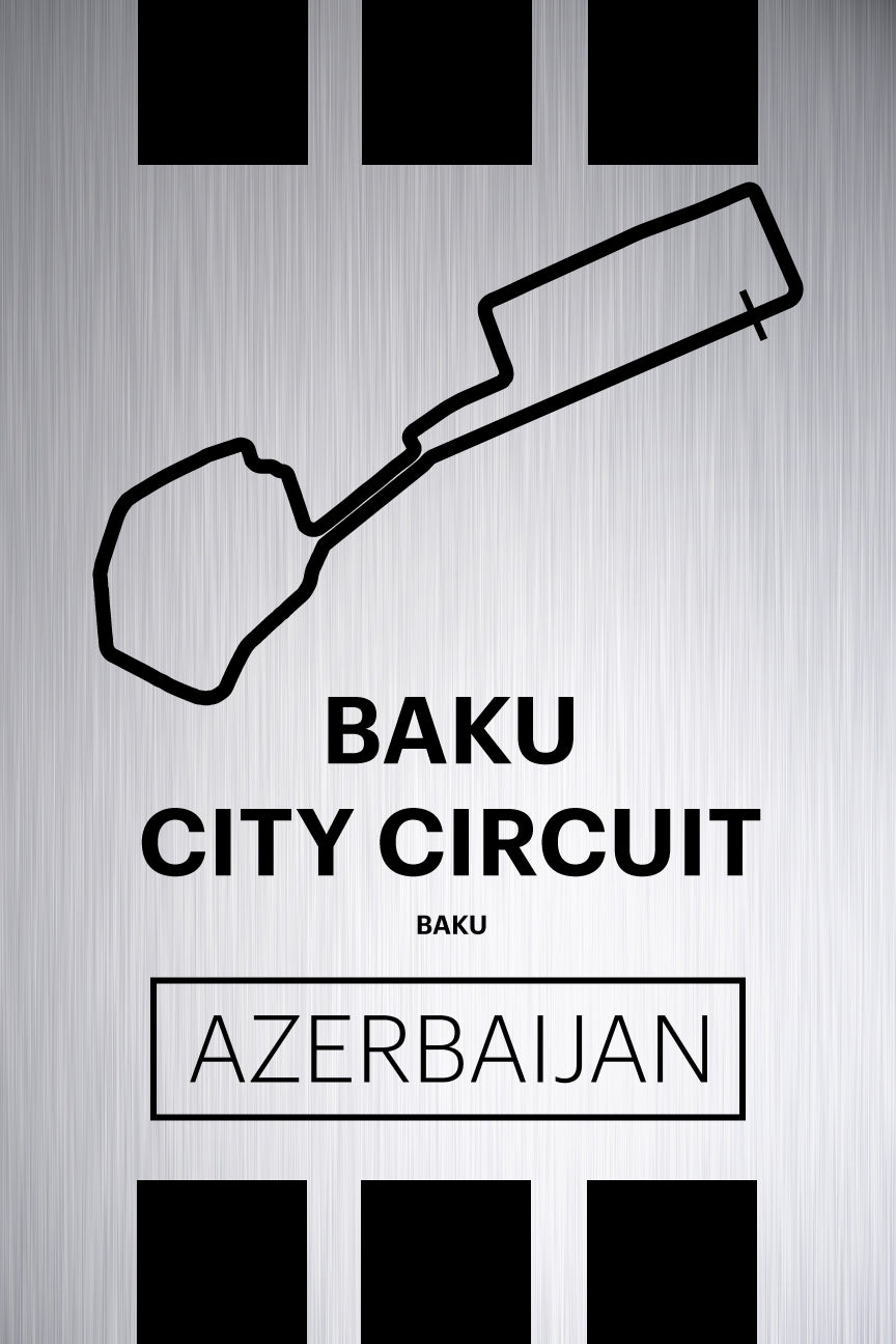 Baku City Circuit - Pista Series - Raw Metal
