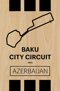 Baku City Circuit - Pista Series - Wood