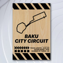 Load image into Gallery viewer, Baku City Circuit- Campione Series - Wood
