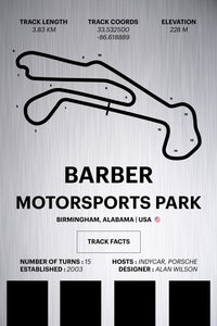 Barber Motorsports Park - Corsa Series - Raw Metal