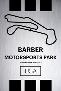 Barber Motorsports Park - Pista Series - Raw Metal
