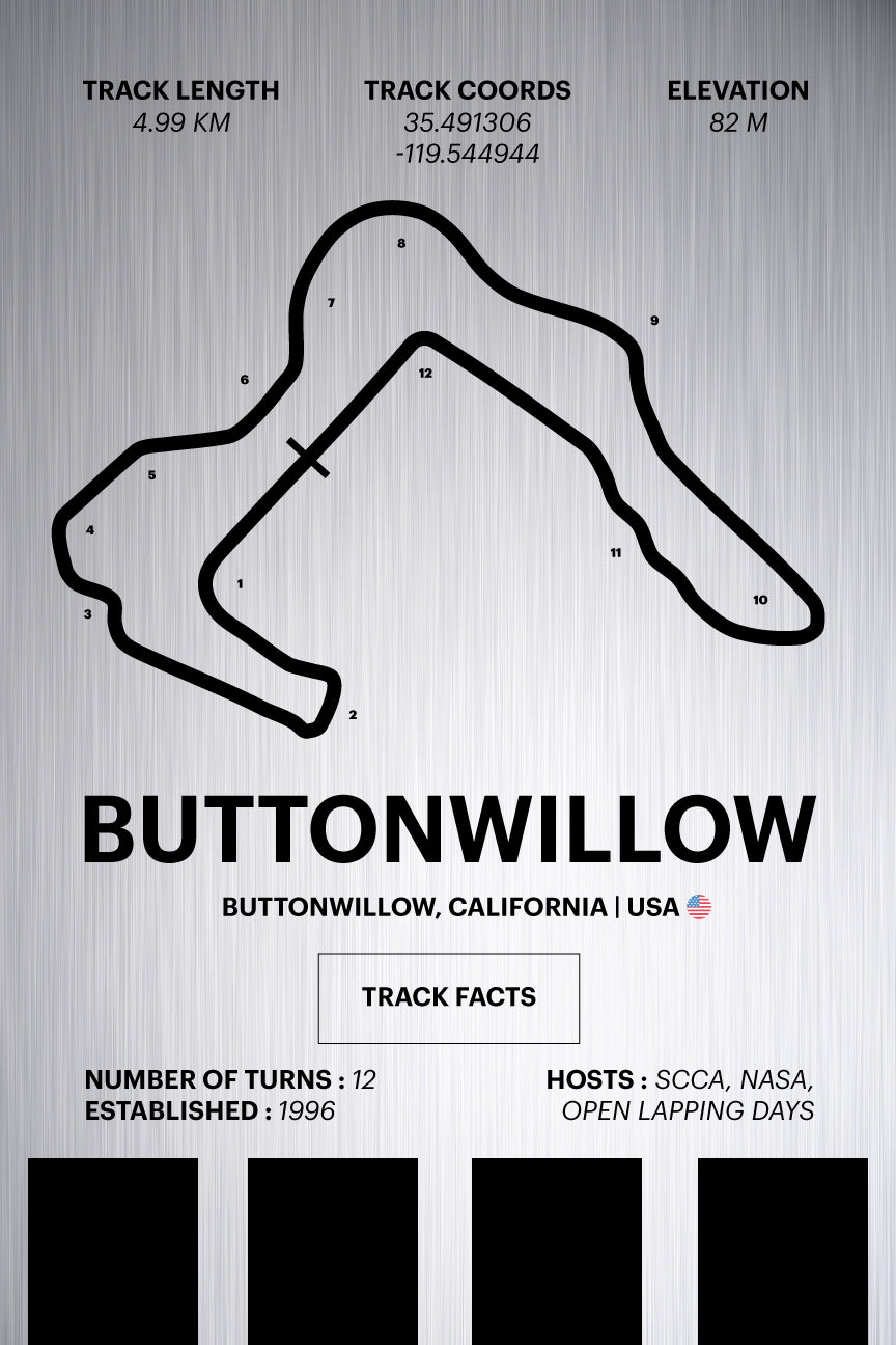 Buttonwillow - Corsa Series - Raw Metal