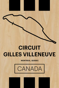 Circuit Gilles Villeneuve - Pista Series - Wood
