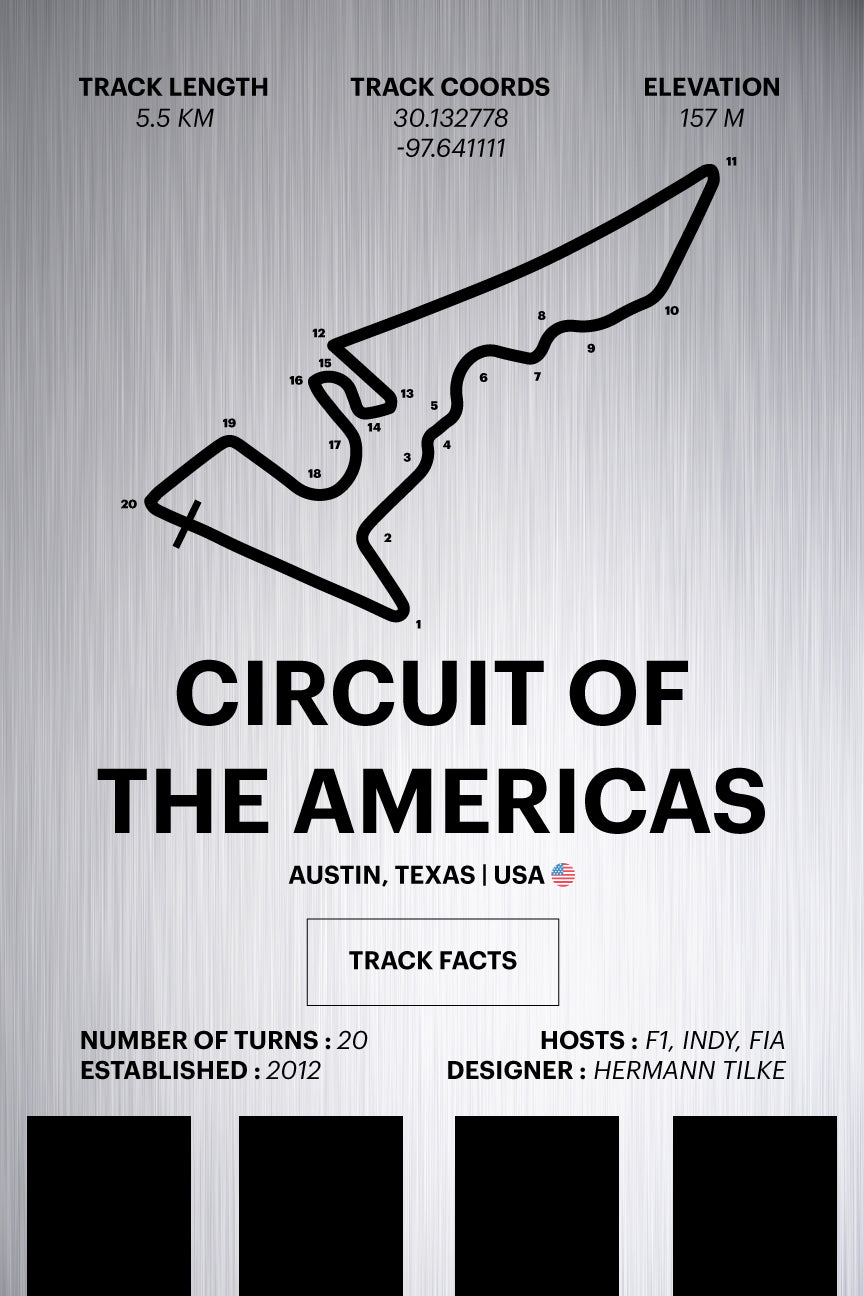 Circuit of the Americas - Corsa Series - Raw Metal