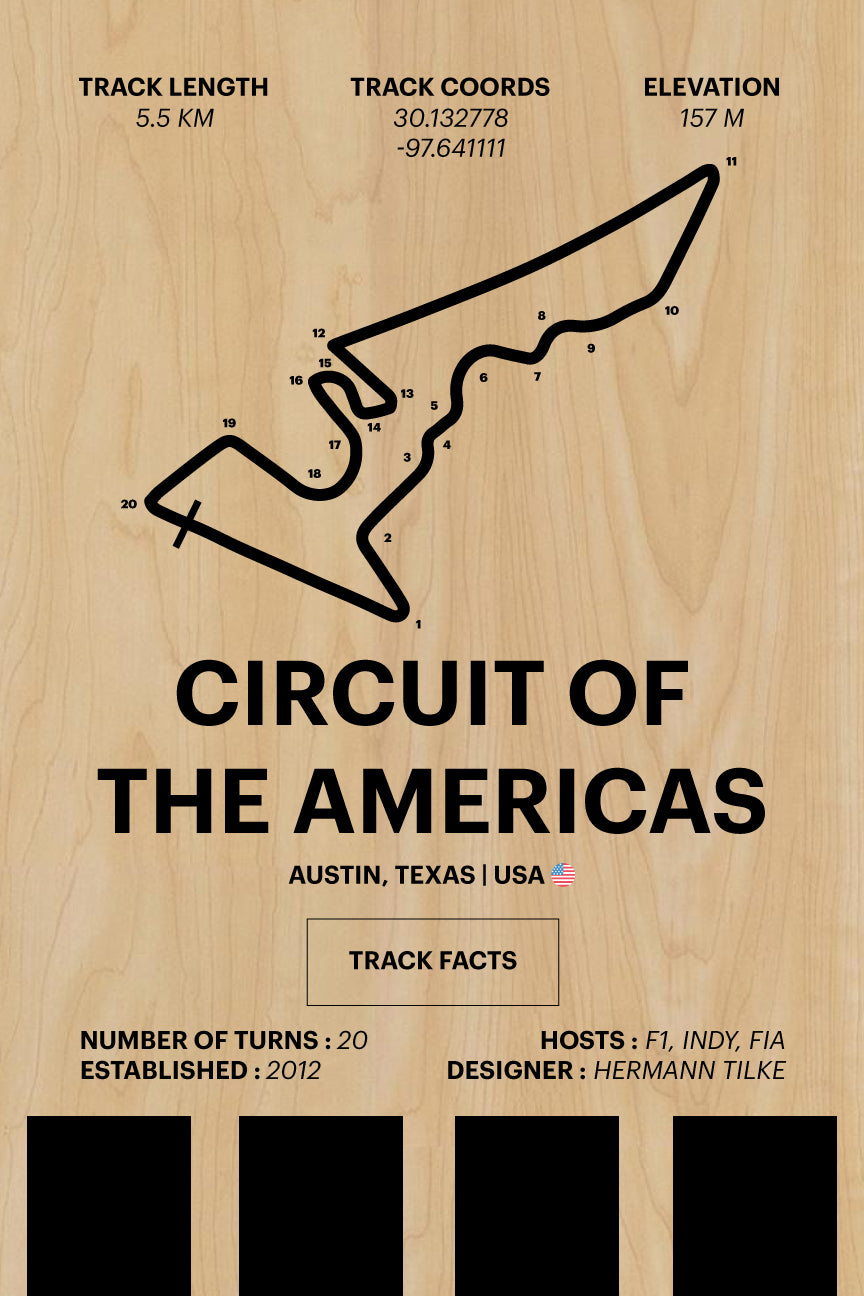 Circuit of the Americas - Corsa Series - Wood