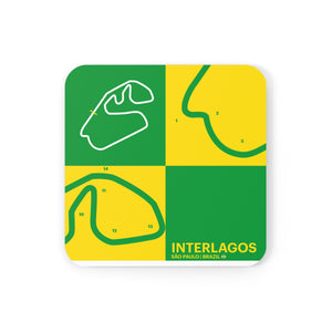 Interlagos - Cork Back Coaster