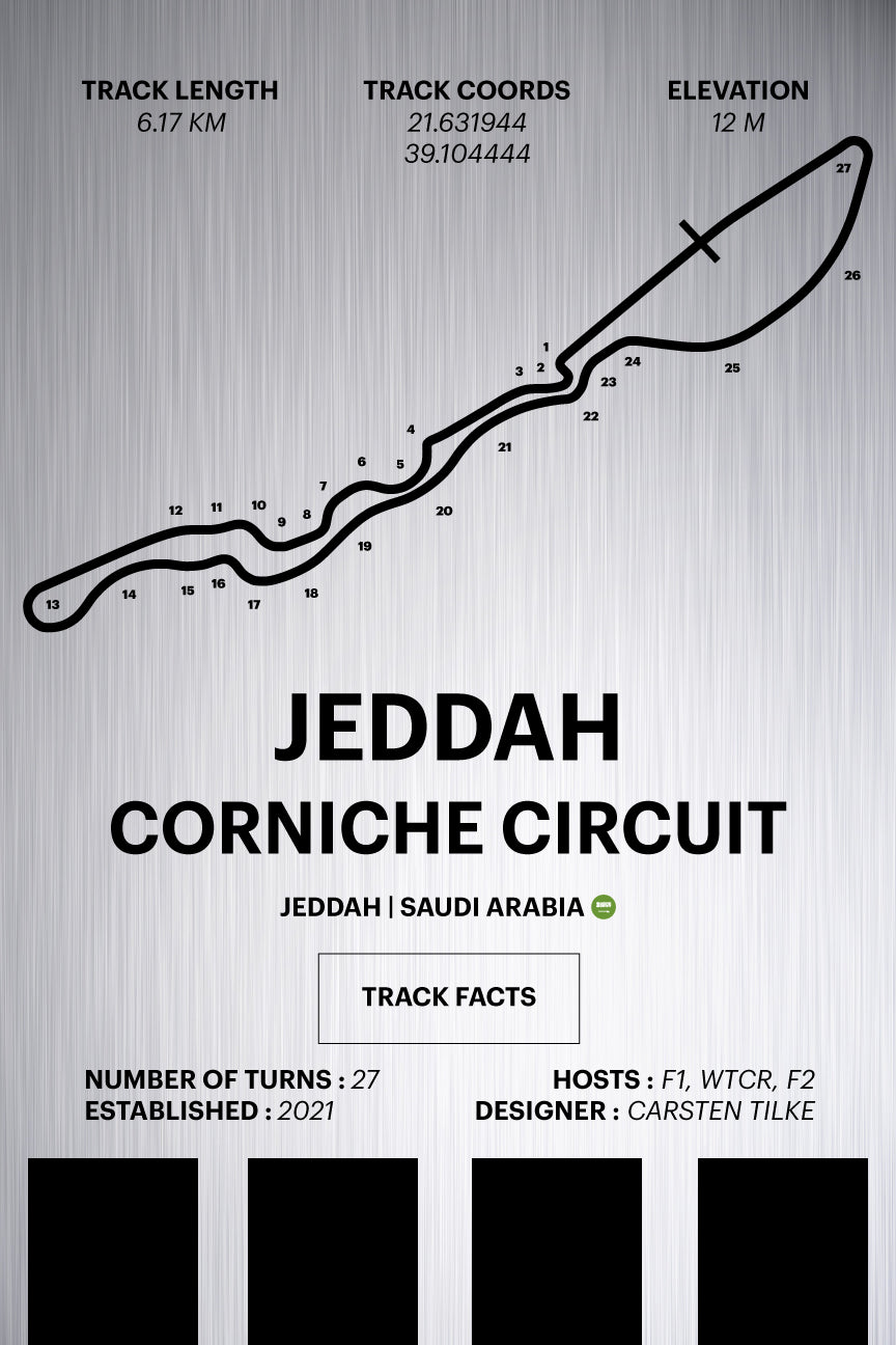 Jeddah Corniche Circuit - Corsa Series - Raw Metal