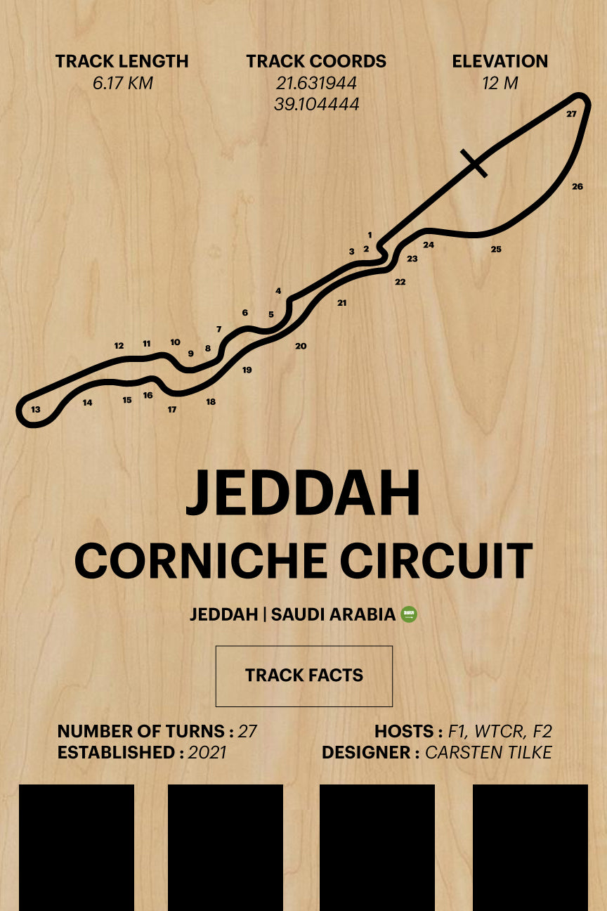 Jeddah Corniche Circuit - Corsa Series - Wood