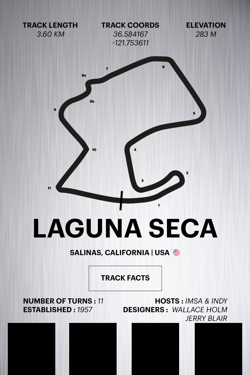 Laguna Seca - Corsa Series - Raw Metal