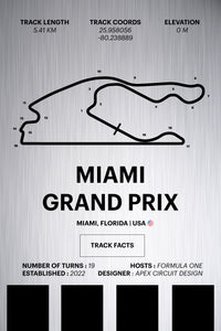Miami Grand Prix - Corsa Series - Raw Metal
