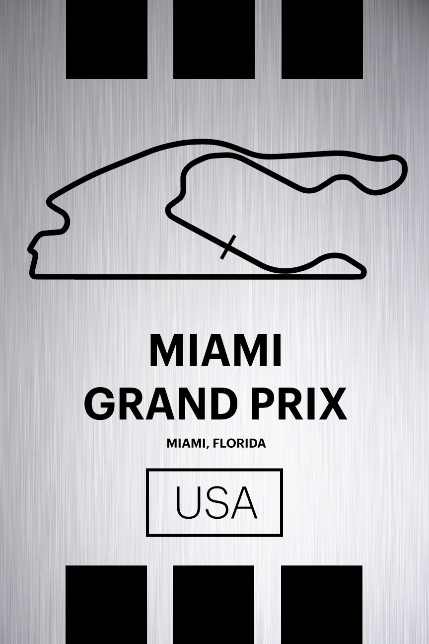 Miami Grand Prix - Pista Series - Raw Metal