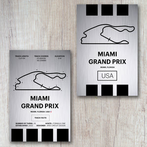 Miami Grand Prix - Corsa Series - Raw Metal