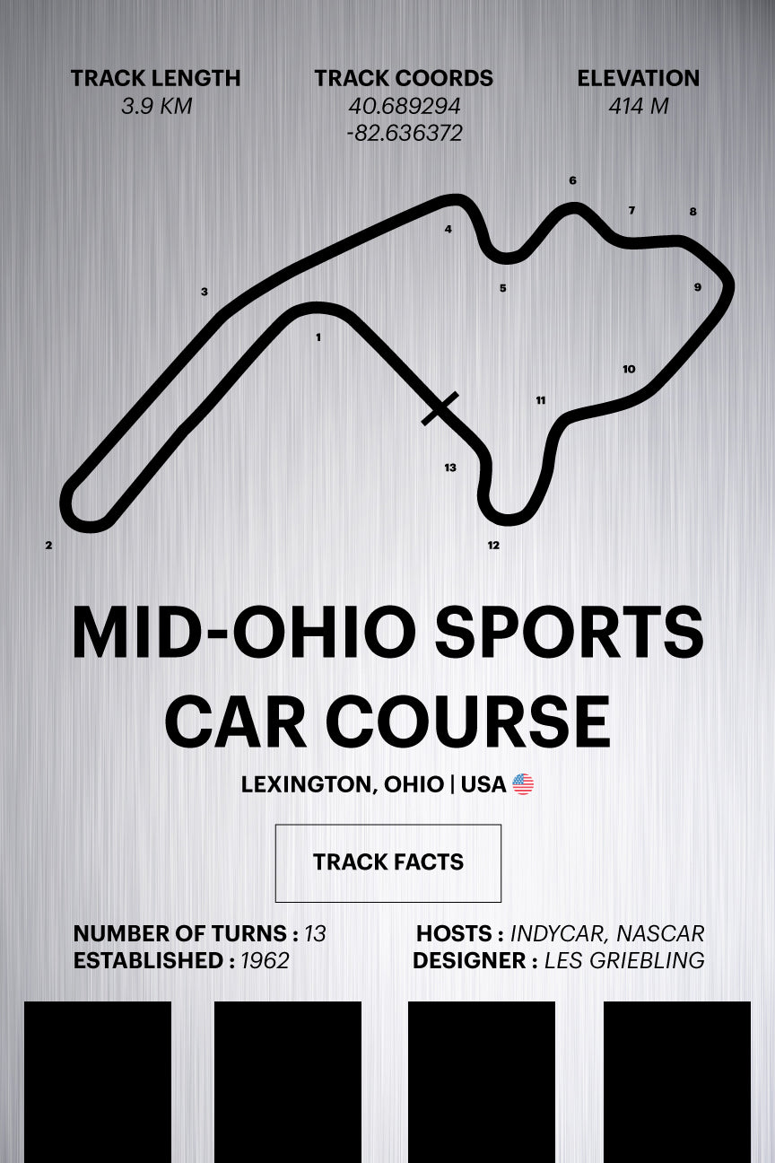 Mid-Ohio - Corsa Series - Raw Metal