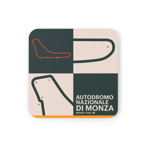 Monza - Cork Back Coaster