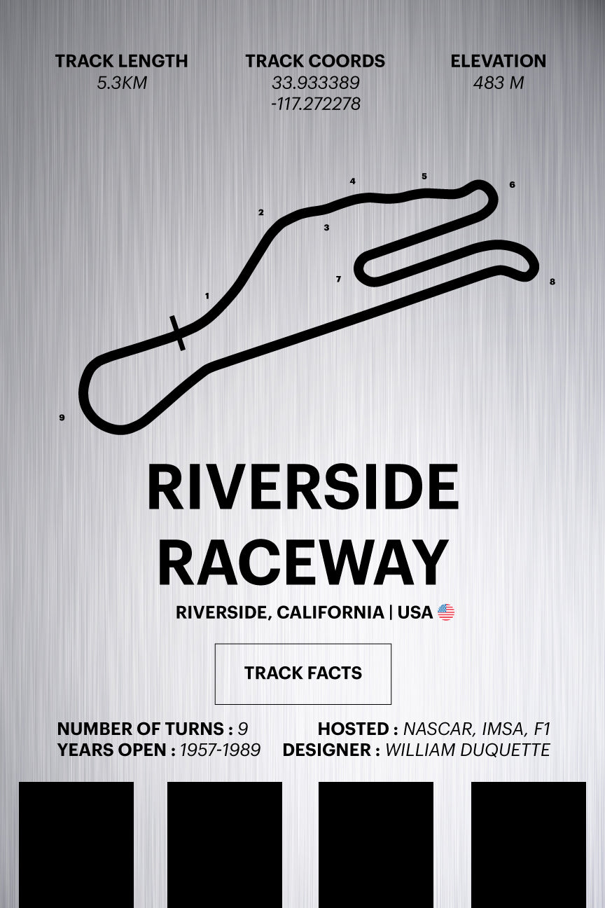 Riverside Raceway - Corsa Series - Raw Metal