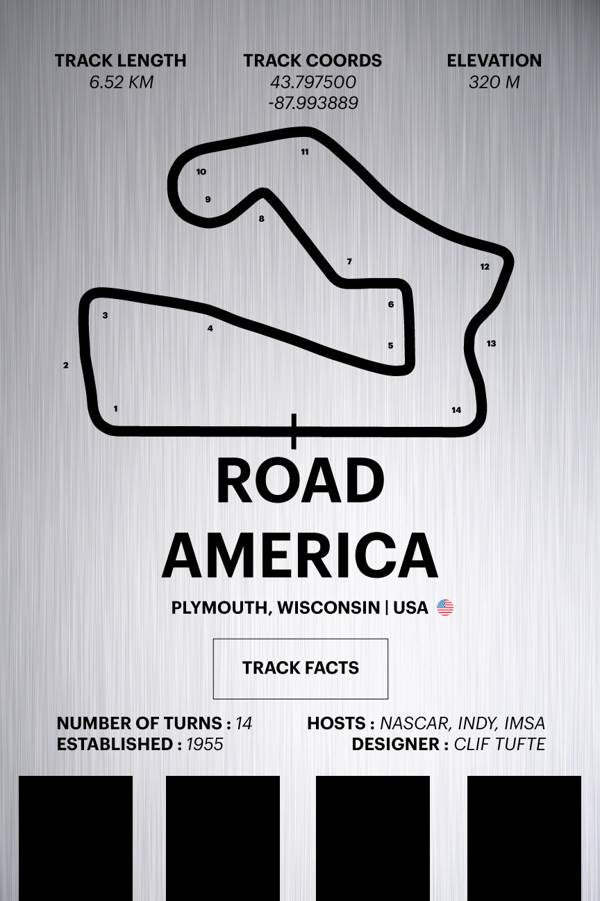 Road America - Corsa Series - Raw Metal