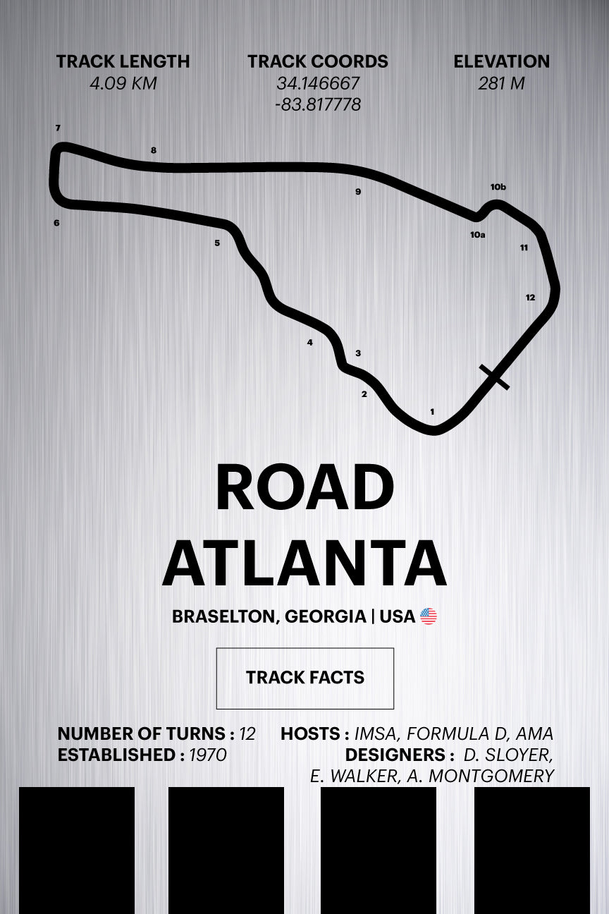 Road Atlanta - Corsa Series - Raw Metal